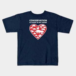 Xenarthrans Conservation Heart Kids T-Shirt